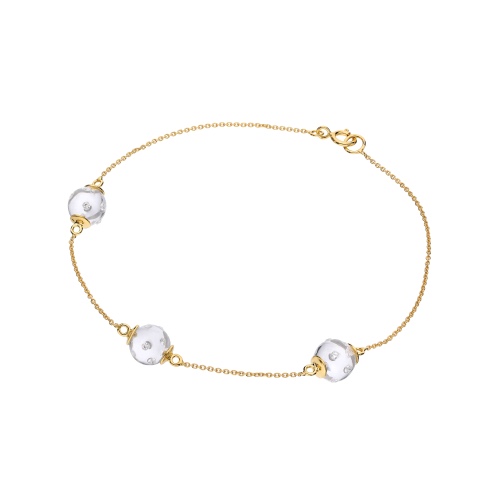 Ultra Dainty Disco Ball Lucite Bracelet