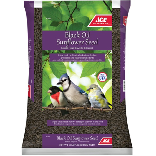 Ace Songbird Black Oil Sunflower Seed Wild Bird Food 10 lb - Ace Hardware 