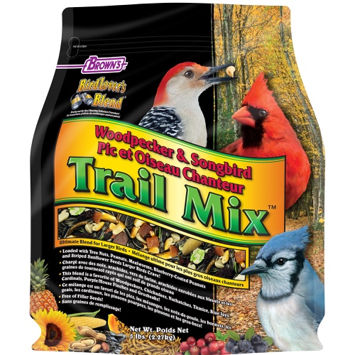 Bird Lover’s Blend® Woodpecker & Songbird Trail Mix™ - F.M. Brown's | Wholesale Small Animal & Bird Seed Suppliers