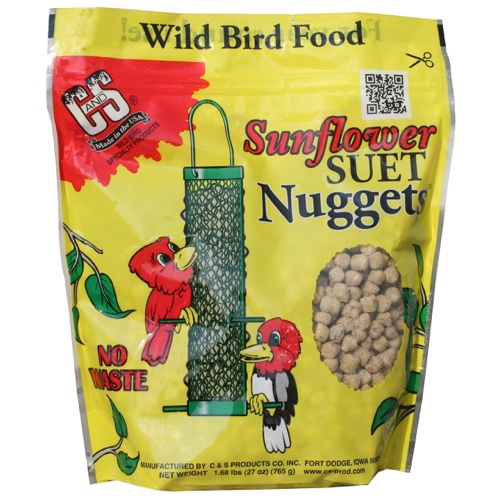 C&S Sunflower Suet Nuggets 27 Ounces, 6 Pack - Sunflower