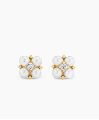 Petite Modern Renaissance® Pearl Stud Earrings David Yurman