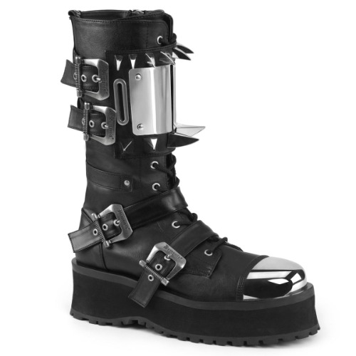 Gravedigger-250 | Black Vegan Leather / 11