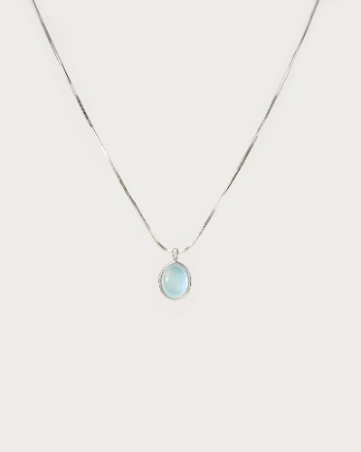 Aquamarine Stone Necklace | Default Title