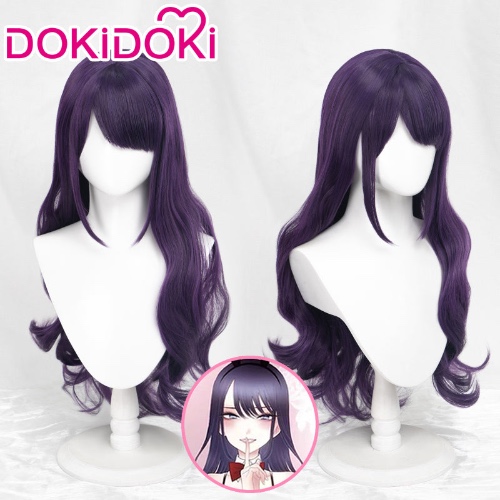 【Ready For Ship】DokiDoki Anime My Dress Up Darling Cosplay Kitagawa Marin Bunny Girl Cosplaly Wig Long Curly Purple | Kitagawa Marin