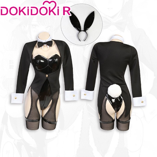 【In Stock】DokiDoki-R Anime My Dress Up Darling Cosplay Kitagawa Marin Cosplay Sexy Bunny Girl | Partial Leather / M