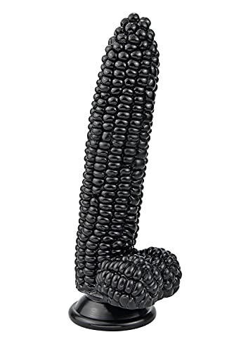 G-spot Massage Dildo, 8.26 inch Novelties Vegetable Penis, Big Realistic Cock with Suction Cup and Big Bumps, Fetish Adult Sex Toy for G-spot P-spot Stimulation (Black) - Black