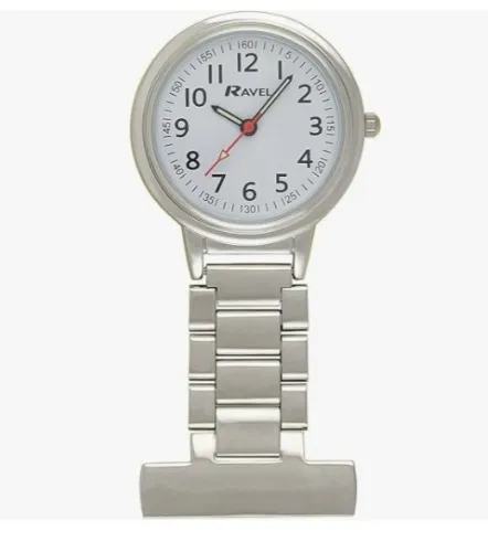 Silver fob watch