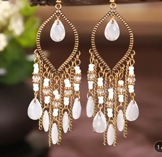 Bo ho Wight earrings 