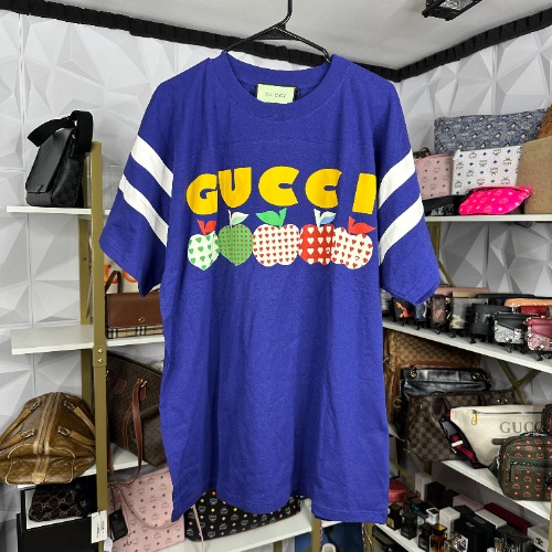 Gucci Blue Les Pommes T-Shirt