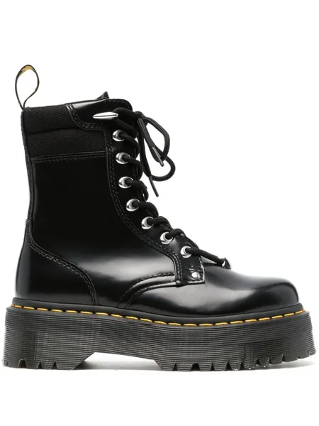 Jadon leather combat boots