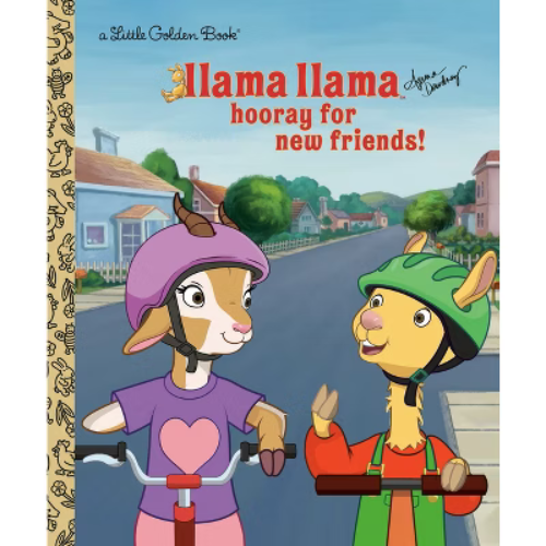 Llama Llama Hooray for New Friends! - (Little Golden Book) by  Anna Dewdney (Hardcover)