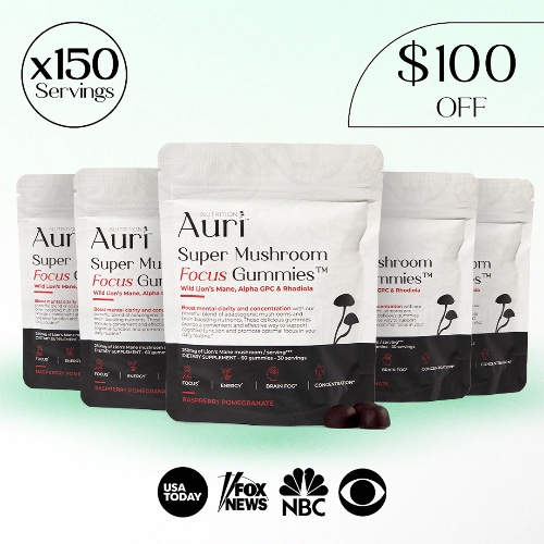 Super Mushroom Focus Gummies™ | 5-Pack ($29.99 ea) / 150 Day Supply