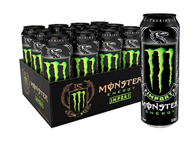 Monster Energy Energy Drink Import, 18.6 Ounce (Pack of 12) - Import - 18.6 Ounce (Pack of 12)