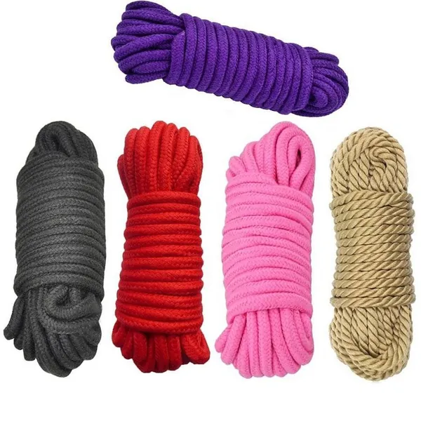 Bondage Rope - 10m, Charcoal Black