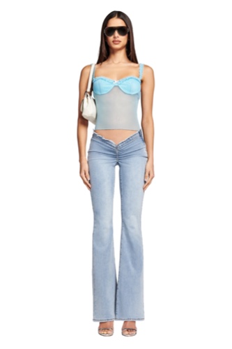 NEAVAH DENIM PANT - BLUE DENIM : LIGHT BLUE