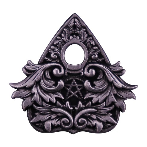 Ouija Planchette Ornate Enamel Lapel Pin