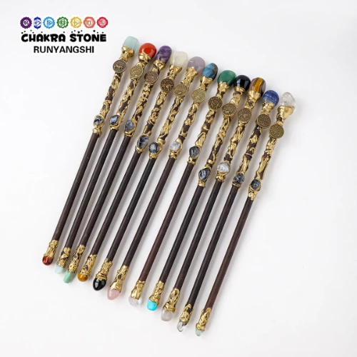 Crystal Stone Varinha Green Fairy 