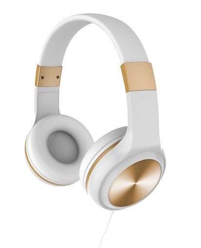 SleekSounds Wired Over Ear Headphones - Gold