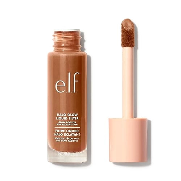 e.l.f. Cosmetics Halo Glow Liquid Filter, Illuminating Liquid Glow Booster For A Radiant Complexion, Infused With Hyaluronic Acid, 6 Tan - Deep (31,5ml)