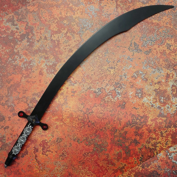Satin Black Balancing Scimitar Sword for Belly Dancing