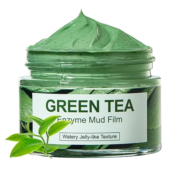 LZYLLS Green Tea Mud Mask Deep Clean Purifying Clay Mask Stick,Blackhead Remover,Moisturizing & Improve Skin Tone Green Tea Oil Control Mask Stick,Reduce Blackheads for All Skin Types B - I