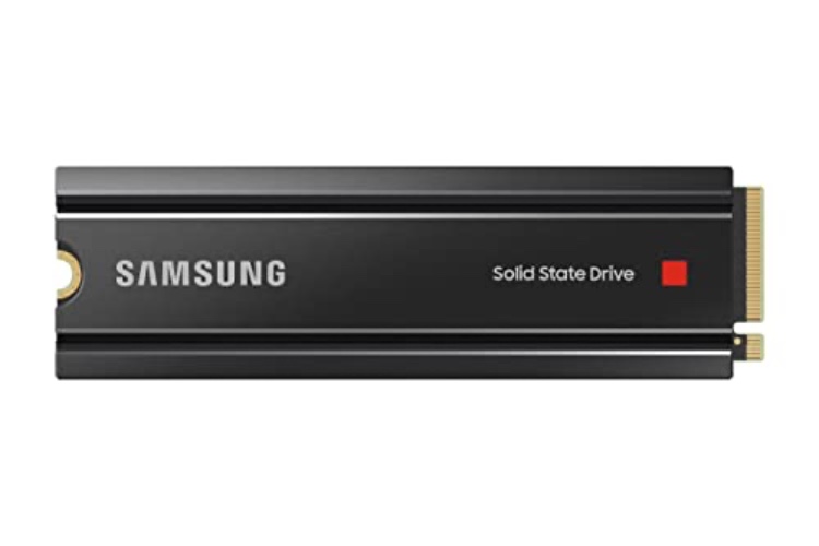 SAMSUNG 980 PRO SSD with Heatsink 2TB PCIe Gen 4 NVMe M.2 Internal Solid State Drive, Heat Control, Max Speed, PS5 Compatible (MZ-V8P2T0CW) - 2TB - 980 PRO with Heatsink