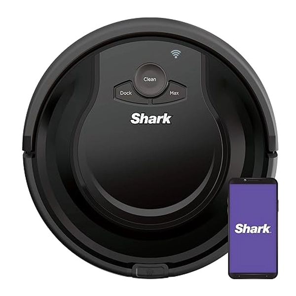Shark ION Robot Vacuum for Carpet AV751 Wi-Fi Connected, 120min Runtime, Works with Alexa, Black