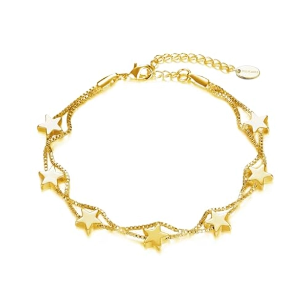 Philip Jones Gold Plated Star Bracelet