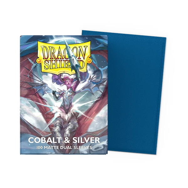 Cobalt & Silver - Matte Dual Sleeves - Standard Size