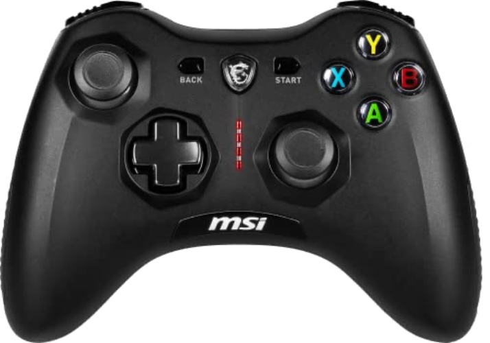 MSI Force GC30V2 Wireless Gaming Controller, Dual Vibration Motors, Dual Connection Modes, Interchangable D-Pads, Compatible with PC & Android - Force GC30 V2