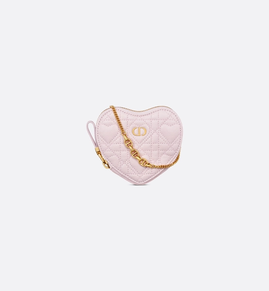 Dioramour Dior Caro Heart Pouch with Chain