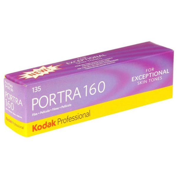 Kodak Portra 160 Color Negative Film, ISO 160, Size 35mm, 36 Exposure, Pack of 5