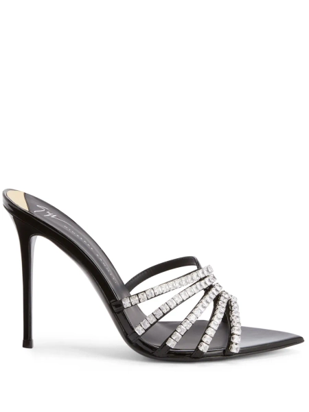 Intriigo Baguette 105mm crystal-embellished sandals | 35