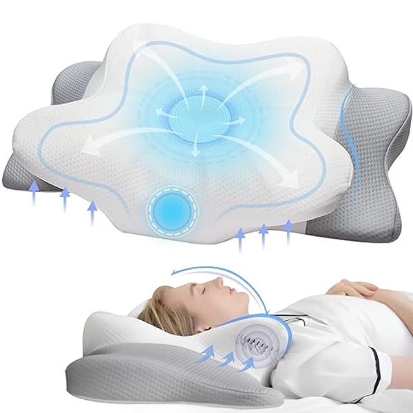 Cervical Pillow for Neck & Shoulder Pain Relief Sleeping - Ergonomic Contour Pillows - Memory Foam Pillow for Side, Back & Stomach Sleepers