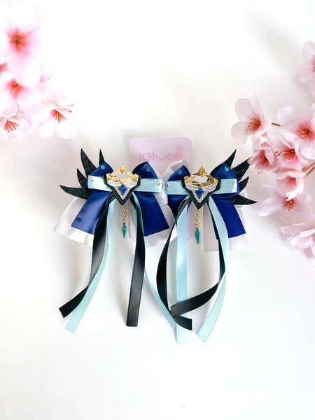 Dottore Genshin Clip Ins Hair Bows - Etsy UK