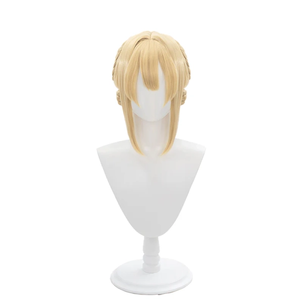【Ready For Ship】DokiDoki Anime Cosplay Wig Violet Evergarden  Women Blonde Hair / Gemstone Necklace | Wig Only-Ready For Ship