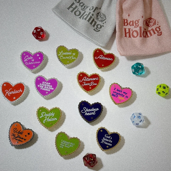 Balders Gate Heart Enamel Pin Astarion Shadowheart Halsin Karlach - Etsy Lithuania