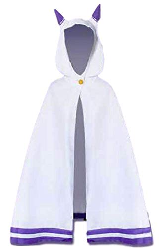 GK-O Anime Emilia Cosplay Costume Cat Ears Cloak Cape Coat - Medium
