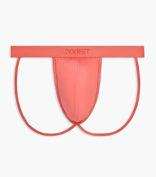 2(X)IST mens Sliq Jock Strap - Large - Shell Pink