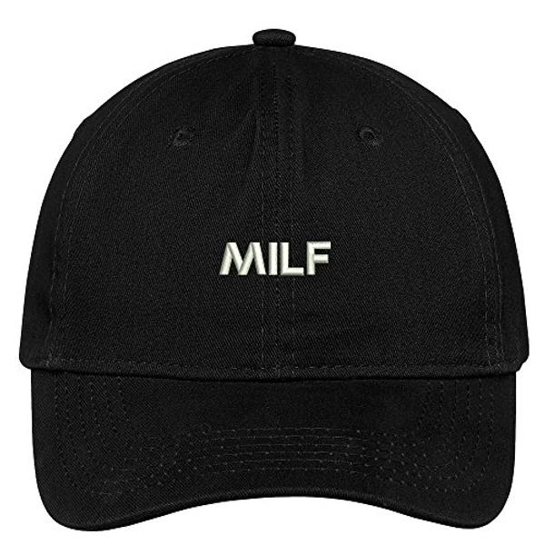 Trendy Apparel Shop Milf Embroidered Soft Cotton Low Profile Dad Hat Baseball Cap
