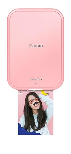 Canon Zoemini 2 Printing Kit: Capture & Create Anywhere - Compact Portable Photo Printer - Bluetooth 5.0 - Fast USB-C Charging for On-the-Go Adventures, Rose Gold - Zoemini 2 Paper Bundle (30 Sheets) - Rose-Gold
