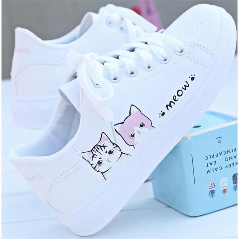 Feline Fitness Runners - pink cats / 5
