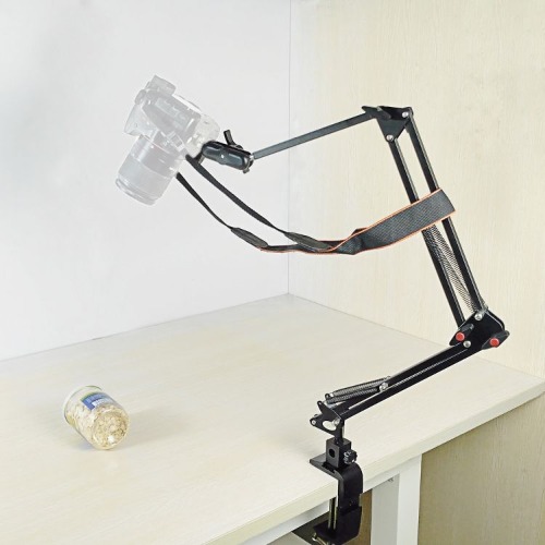 Adjustable Camera Holder for Overhead Photography - Black