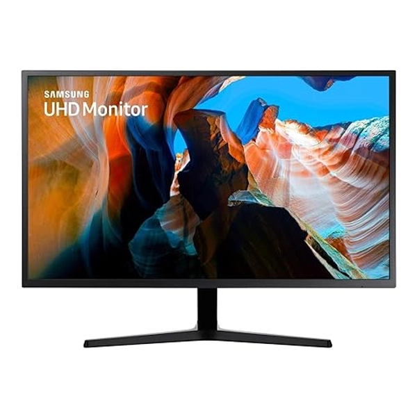 Samsung U32J590UQR - UJ59 Series - LED monitor - 32" (31.5" viewable) - 3840 x 2160 4K @ 60 Hz - VA - 270 cd/m² - 3000:1 - 4 ms - 2xHDMI, DisplayPort - dark grey/blue