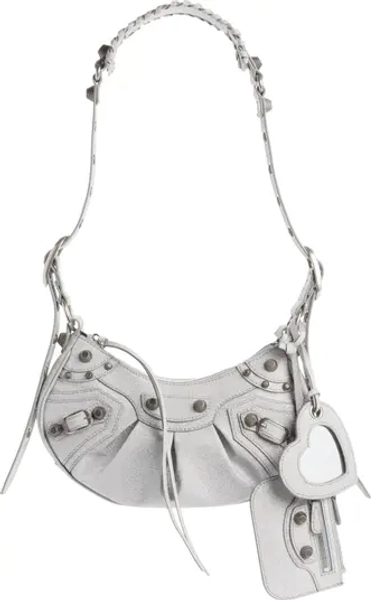 Extra Small Le Cagole Embellished Leather Shoulder Bag