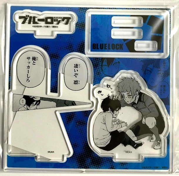 Blue Lock x TSUTAYA Bonus Acrylic Stand Figure Rin Sae Itoshi Soccer Japan