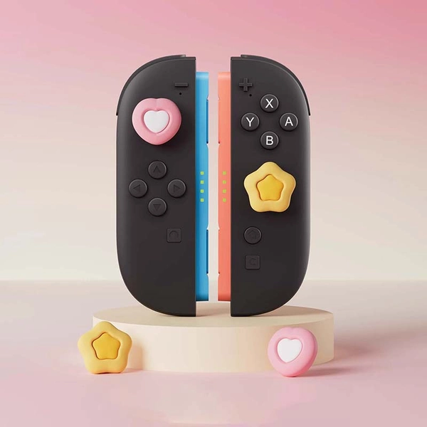 Kawaii Switch 2 Joystick Caps Star Switch 2 Thumb Grip Button Caps