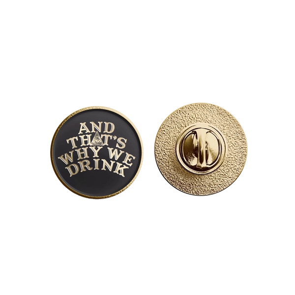 Glow Logo Enamel Pin Black