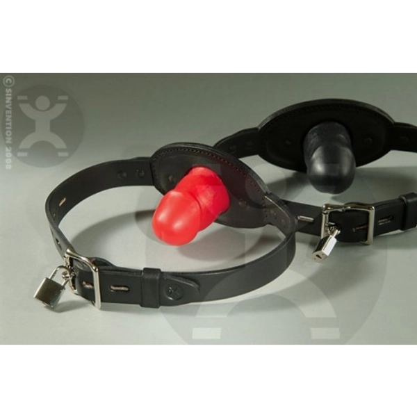 Penis Gag with Leather Straps (Sinvention)