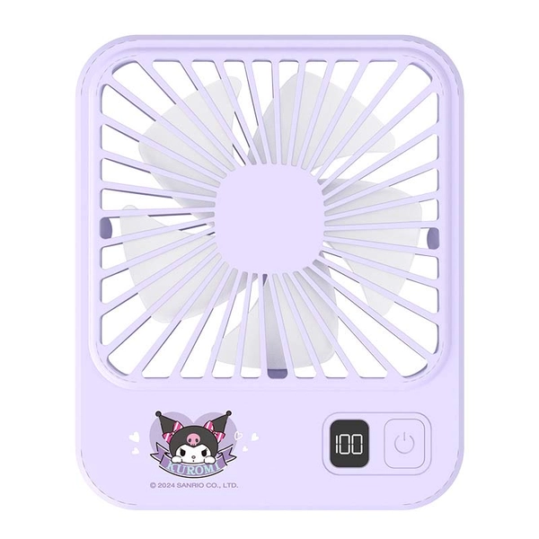 Official Portable Rechargeable Desktop Fan - Kuromi